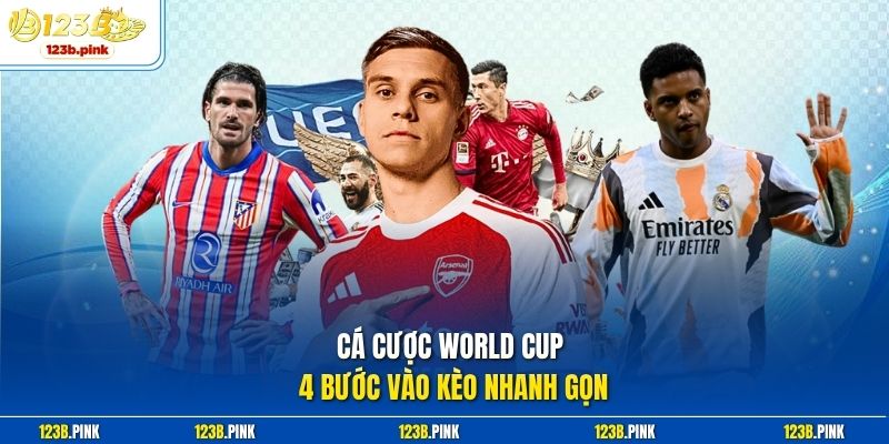 Cá cược World Cup 4 bước vào kèo nhanh gọn