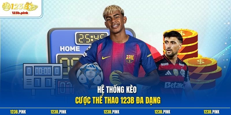 Hệ thống kèo cược thể thao 123b đa dạng 